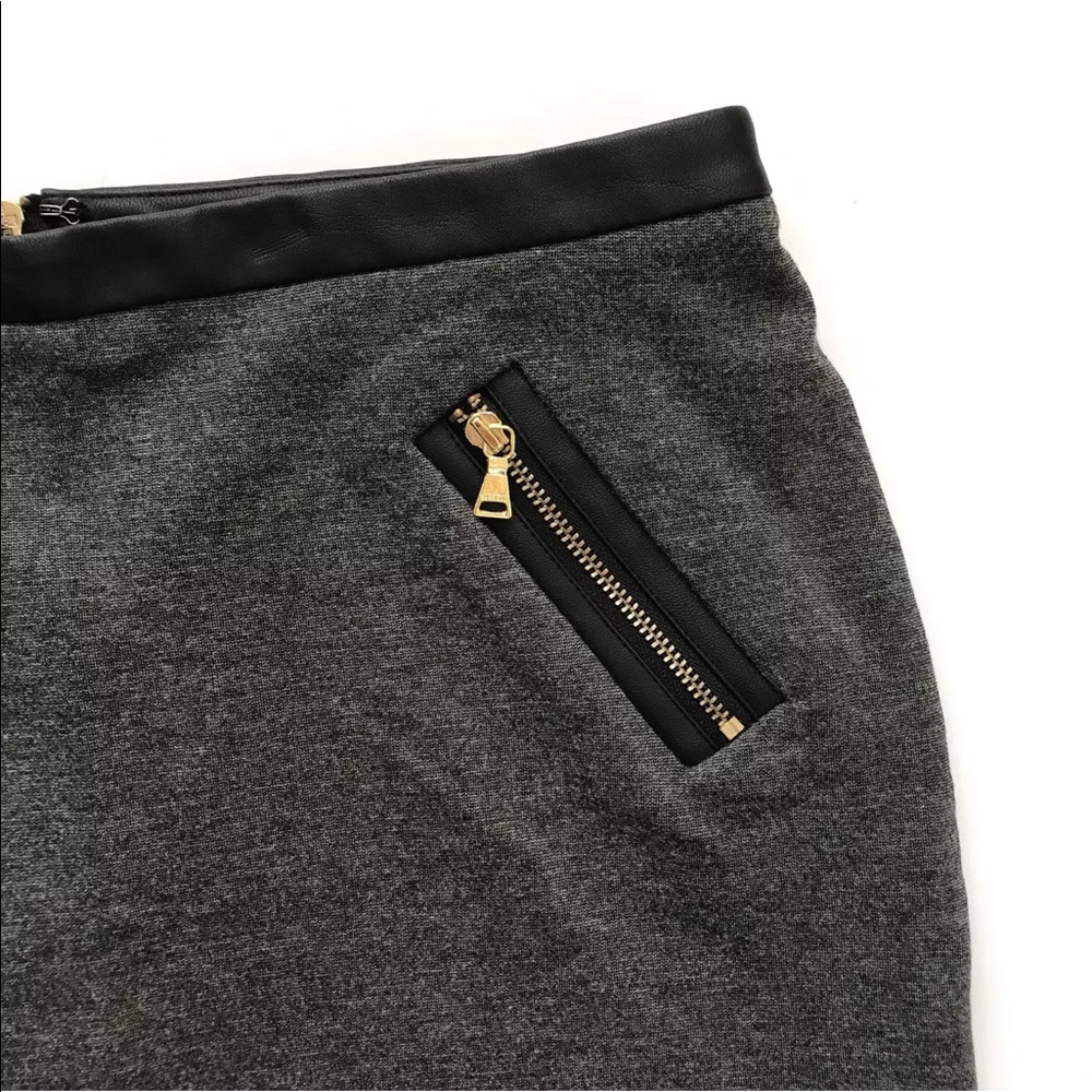 Express Mini Skirt with Exposed  Zippers - Picture 2 of 3